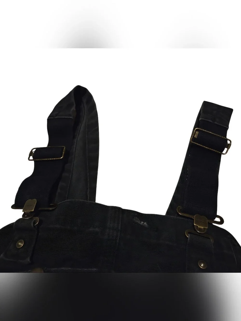 Carhartt Men's R27 BLK Quilt Lined Duck Bib Overalls 50x28 Black Workwear